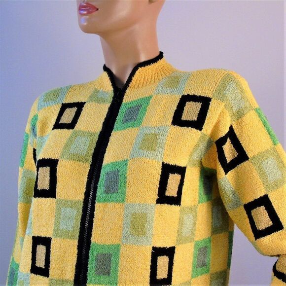 South Cotton Light Sweater Jacket Zip Up Cardigan - Picture 2 of 6